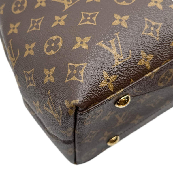 LOUIS VUITTON Again Monogram Canvas Tote Bag Brown