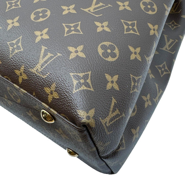 LOUIS VUITTON Again Monogram Canvas Tote Bag Brown