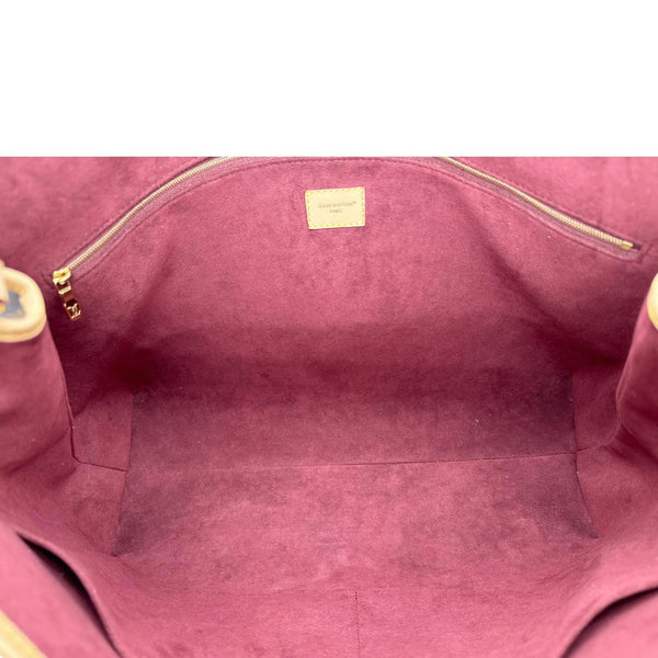 LOUIS VUITTON Again Monogram Canvas Tote Bag Brown