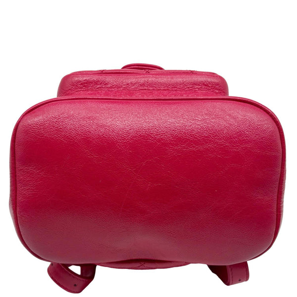 CHANEL Duma Pockets Small Aged Calfskin Quilted Leather Drawstring Backpack Pink