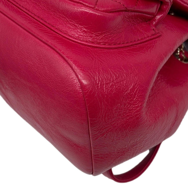CHANEL Duma Pockets Small Aged Calfskin Quilted Leather Drawstring Backpack Pink