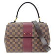 LOUIS VUITTON Bond Street Damier Ebene Satchel Bag Bordeaux