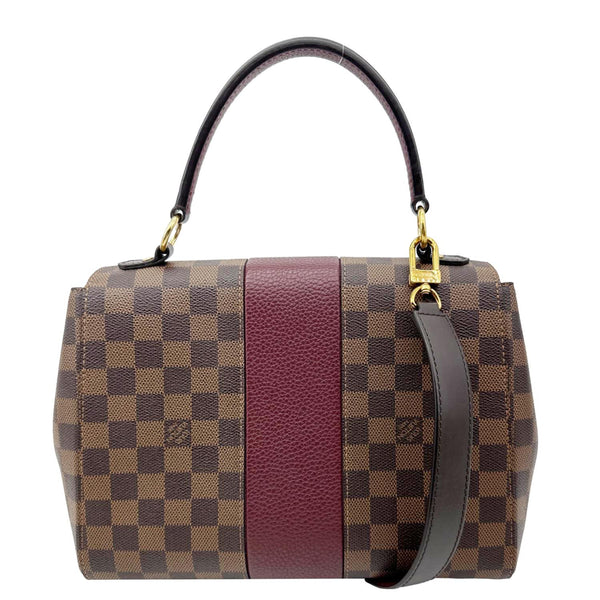 LOUIS VUITTON Bond Street Damier Ebene Satchel Bag Bordeaux