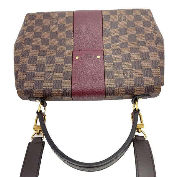 LOUIS VUITTON Bond Street Damier Ebene Satchel Bag Bordeaux