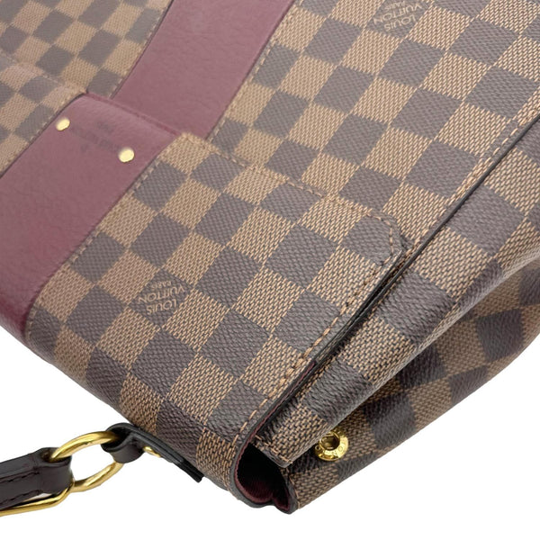 LOUIS VUITTON Bond Street Damier Ebene Satchel Bag Bordeaux