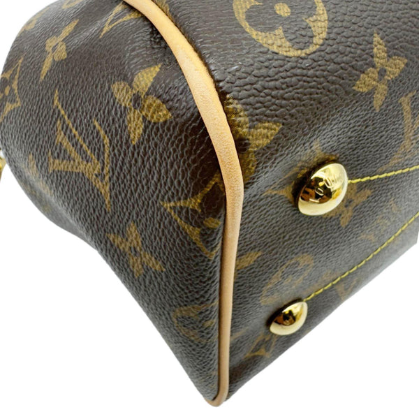 LOUIS VUITTON Tivoli PM Monogram Canvas Satchel Bag Brown