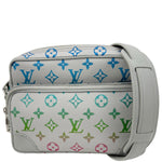 LOUIS VUITTON Monogram Iridescent Nile Shoulder Bag Gradient Grey