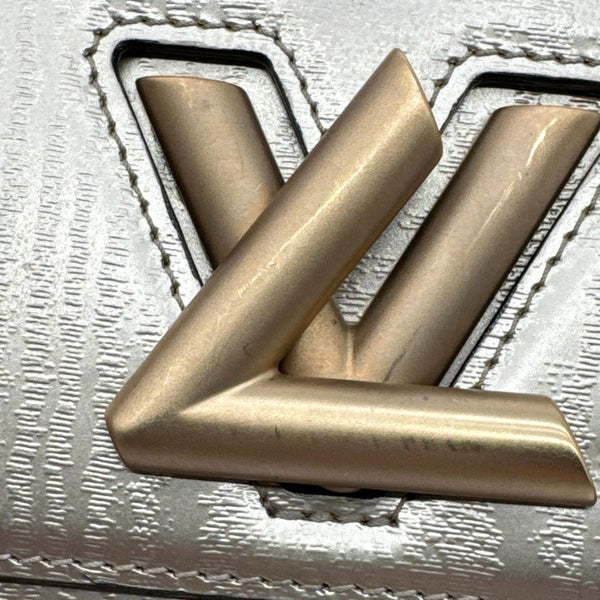 LOUIS VUITTON Twist PM Leather Satchel Bag Gold