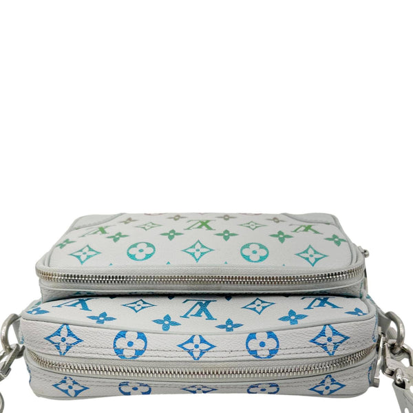 LOUIS VUITTON Monogram Iridescent Nile Shoulder Bag Gradient Grey