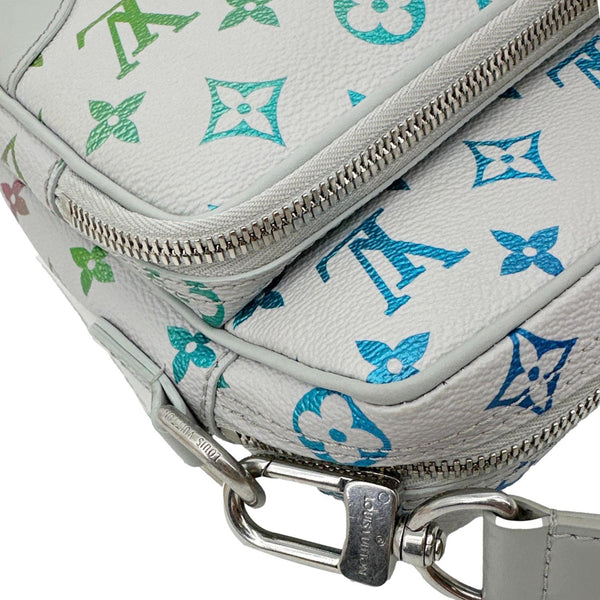 LOUIS VUITTON Monogram Iridescent Nile Shoulder Bag Gradient Grey