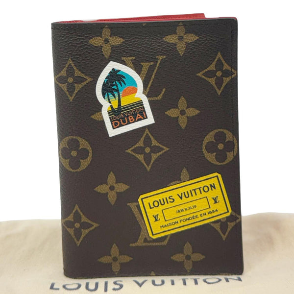 LOUIS VUITTON Passport Holder Brown Monogram Canvas Wallet