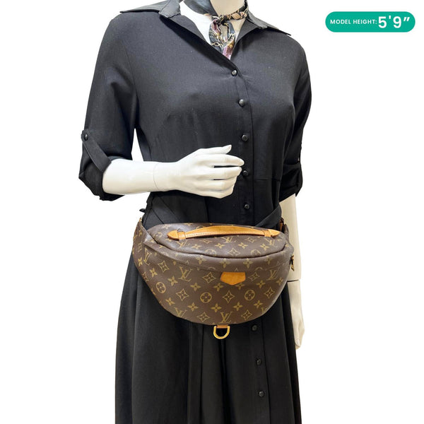 LOUIS VUITTON Monogram Canvas Bumbag Brown