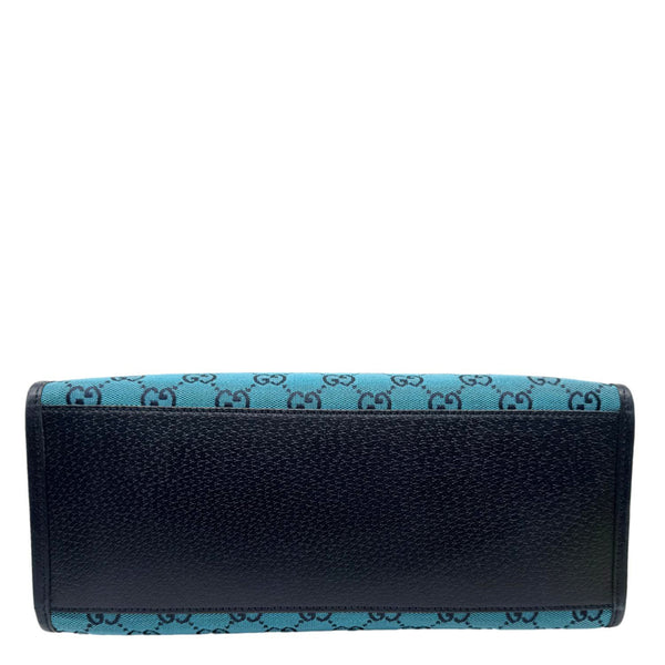 GUCCI Interlocking GG Supreme Canvas Tote Bag Blue 659983
