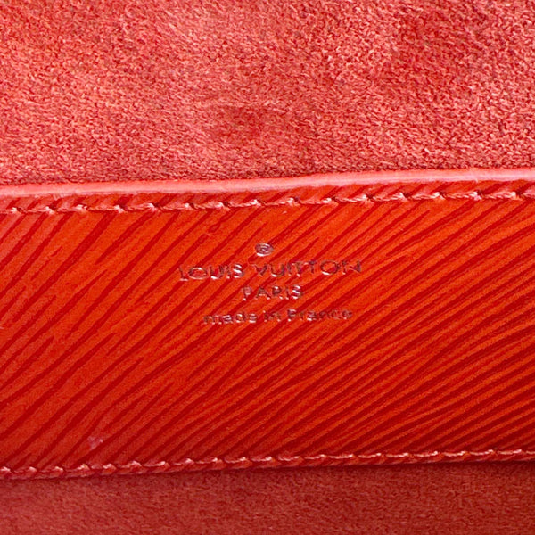 LOUIS VUITTON Twist MM Studded Epi Leather Crossbody Bag Red