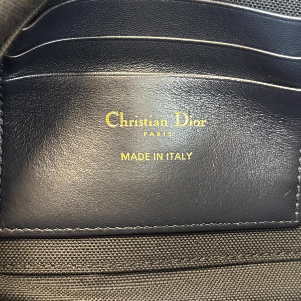 Christian Dior 30 Montaigne Oblique Dior Monogram Canvas Pouch Navy Blue