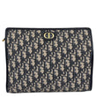 Christian Dior 30 Montaigne Oblique Dior Monogram Canvas Pouch Navy Blue