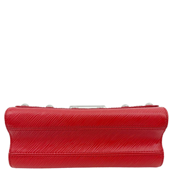 LOUIS VUITTON Twist MM Studded Epi Leather Crossbody Bag Red