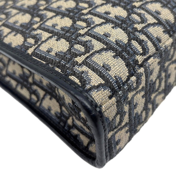 Christian Dior 30 Montaigne Oblique Dior Monogram Canvas Pouch Navy Blue