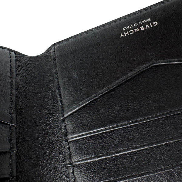 GIVENCHY Calfskin 4G Leather Bifold Wallet Black