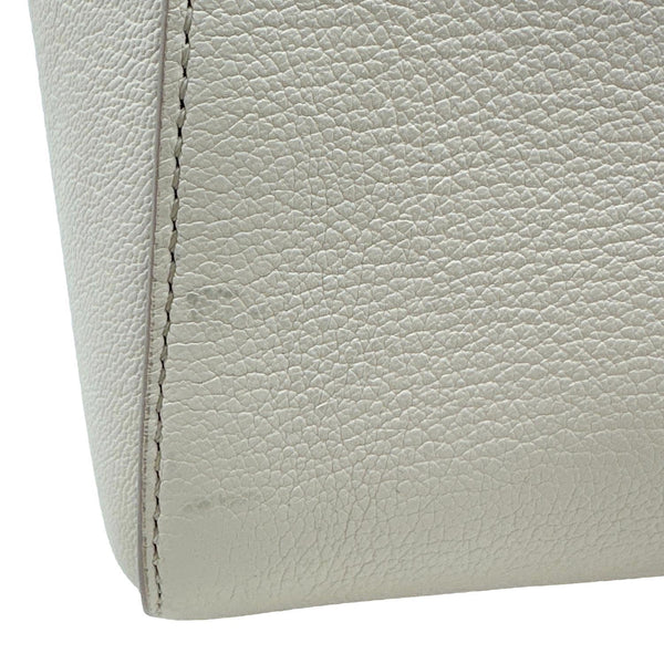 GIVENCHY Antigona Mini Leather Satchel Shoulder Bag Off White