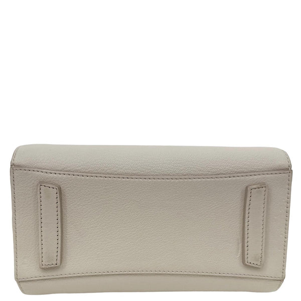 GIVENCHY Antigona Mini Leather Satchel Shoulder Bag Off White