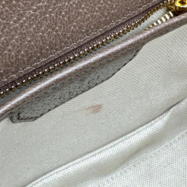 GUCCI Bamboo 1947 GG Jumbo Canvas Top Handle Crossbody Bag Beige 675797