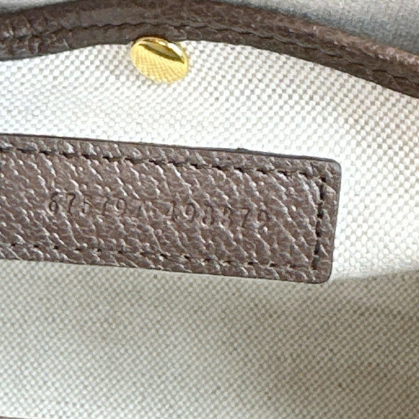 GUCCI Bamboo 1947 GG Jumbo Canvas Top Handle Crossbody Bag Beige 675797