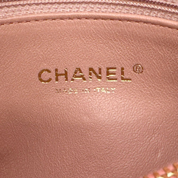 CHANEL Paris-Cuba Flap Python Patchwork Chevron Leather Shoulder Bag Multicolor