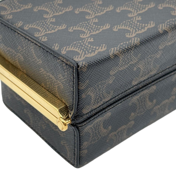 CELINE Triomphe Canvas Minaudiere Bag Brown