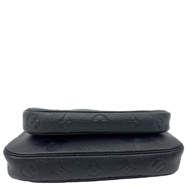 LOUIS VUITTON Multi Pochette Accessoires Monogram Empreinte Leather Shoulder Bag Black