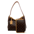 LOUIS VUITTON Carryall PM Monogram Canvas Shoulder Bag Brown