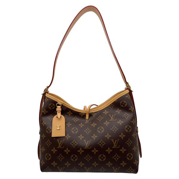 LOUIS VUITTON Carryall PM Monogram Canvas Shoulder Bag Brown