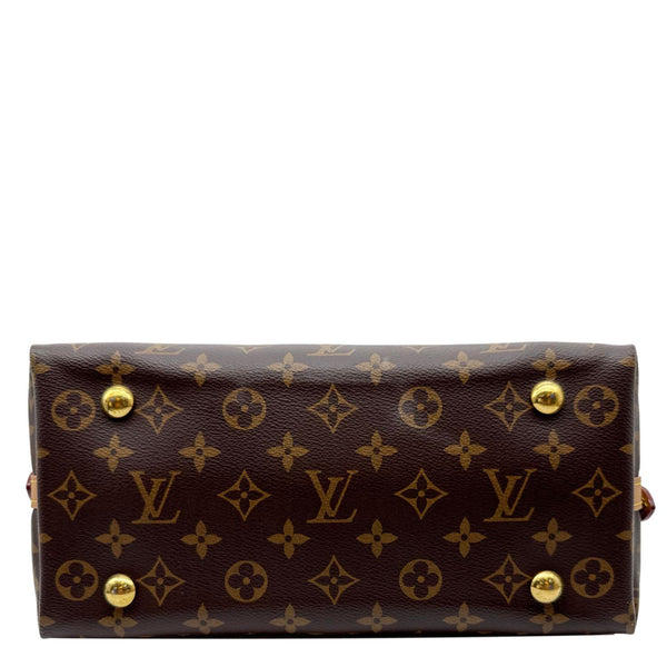 LOUIS VUITTON Carryall PM Monogram Canvas Shoulder Bag Brown