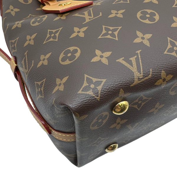 LOUIS VUITTON Carryall PM Monogram Canvas Shoulder Bag Brown