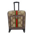 GUCCI Savoy Cabin Trolley Small Jumbo GG Supreme Canvas Travel Bag Beige 693646