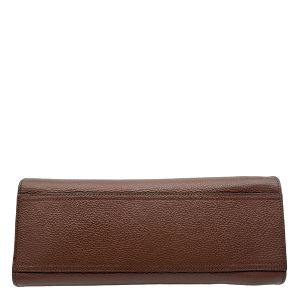 GUCCI GG Marmont Leather Top Handle Shoulder Bag Brown 421890