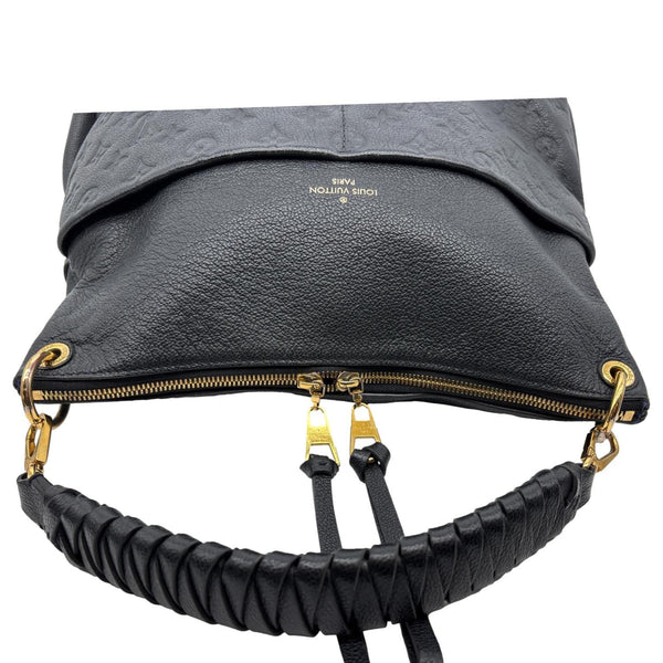 LOUIS VUITTON Maida Monogram Empreinte Leather Hobo Shoulder Bag Black