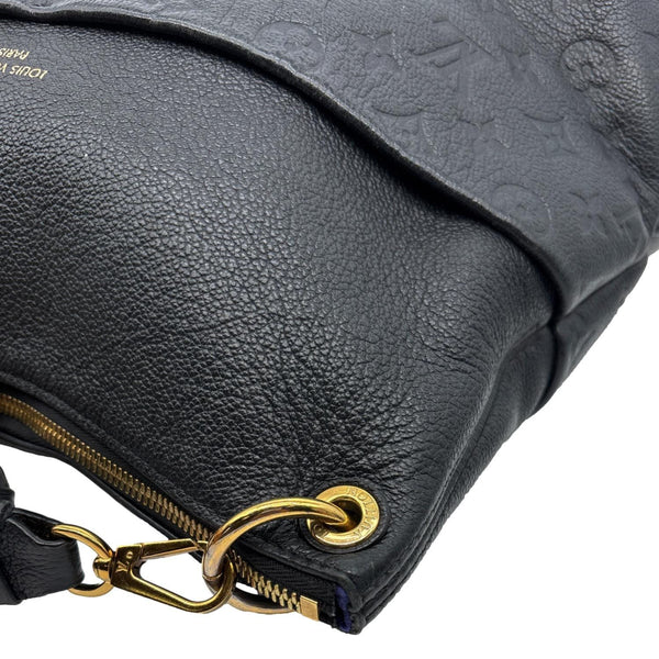 LOUIS VUITTON Maida Monogram Empreinte Leather Hobo Shoulder Bag Black