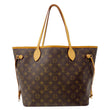 LOUIS VUITTON Neverfull MM Monogram Canvas Shoulder Bag Brown