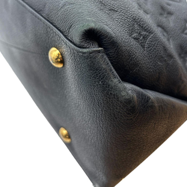 LOUIS VUITTON Maida Monogram Empreinte Leather Hobo Shoulder Bag Black