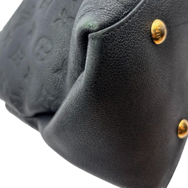 LOUIS VUITTON Maida Monogram Empreinte Leather Hobo Shoulder Bag Black