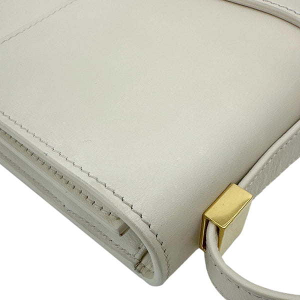 CHRISTIAN DIOR 30 Montaigne Flap Leather Crossbody Bag Off White