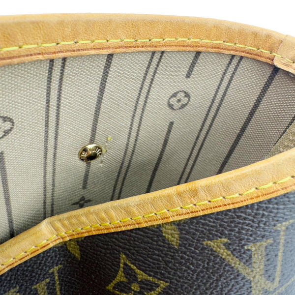 LOUIS VUITTON Neverfull MM Monogram Canvas Shoulder Bag Brown