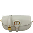 CHRISTIAN DIOR Bobby East West Calfskin Leather Shoulder Bag Off White