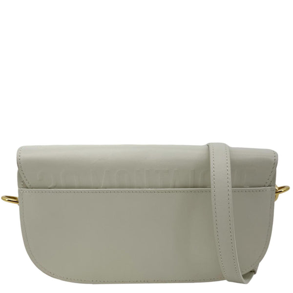 CHRISTIAN DIOR Bobby East West Calfskin Leather Shoulder Bag Off White