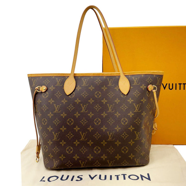 LOUIS VUITTON Neverfull GM Monogram Canvas Tote Bag Brown
