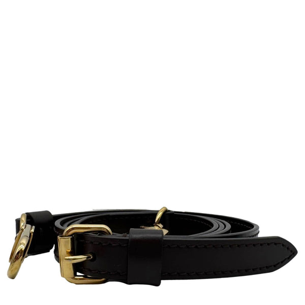 LOUIS VUITTON Leather Strap Black