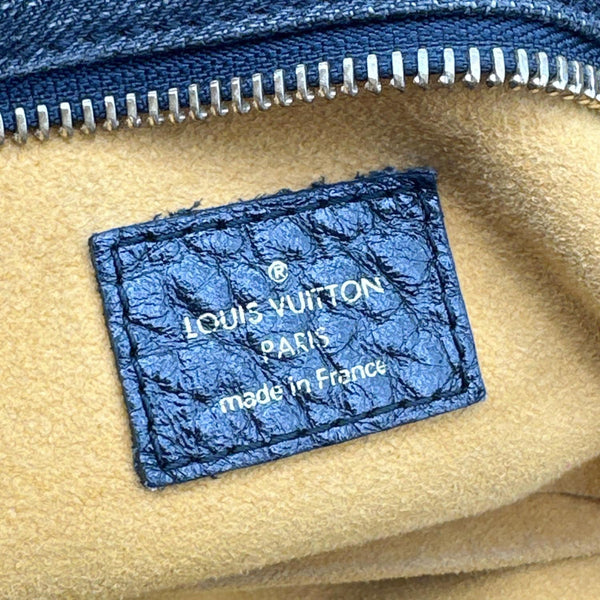 LOUIS VUITTON Neo Cabby MM Monogram Denim Hobo Bag Black