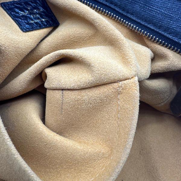 LOUIS VUITTON Neo Cabby MM Monogram Denim Hobo Bag Black