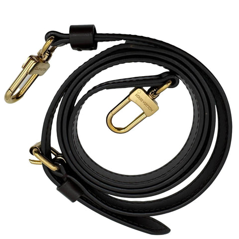 LOUIS VUITTON Leather Strap Black
